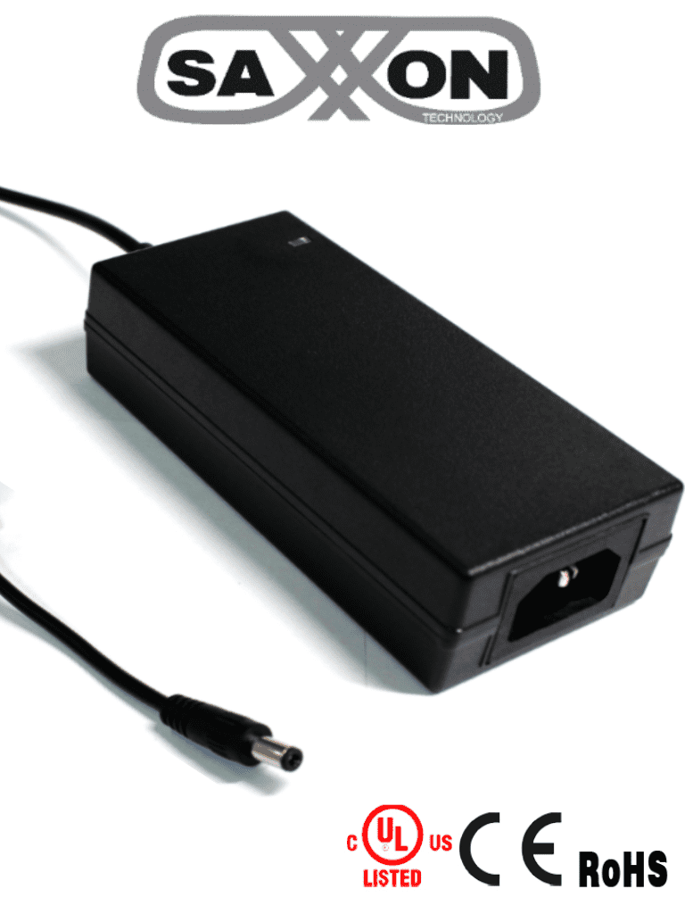 SAXXON PSU1205D - Fuente de Poder Regulada de 12 Vcc a 5 Amperes/ Ideal para Equipos de Alto Consumo de Corriente/ Para Usos Multiples: Sistemas de CCTV, Acceso, Asistencia, etc/ Certificación UL/ SAXXON PSU1205D - Fuente de Poder Regulada de 12 Vcc a 5 Amperes/ Ideal para Equipos de Alto Consumo de Corriente/ Para Usos Multiples: Sistemas de CCTV, Acceso, Asistencia, etc/ Certificación UL/